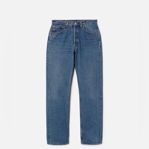 Re/Done Blue Straight Leg Women's Jeans